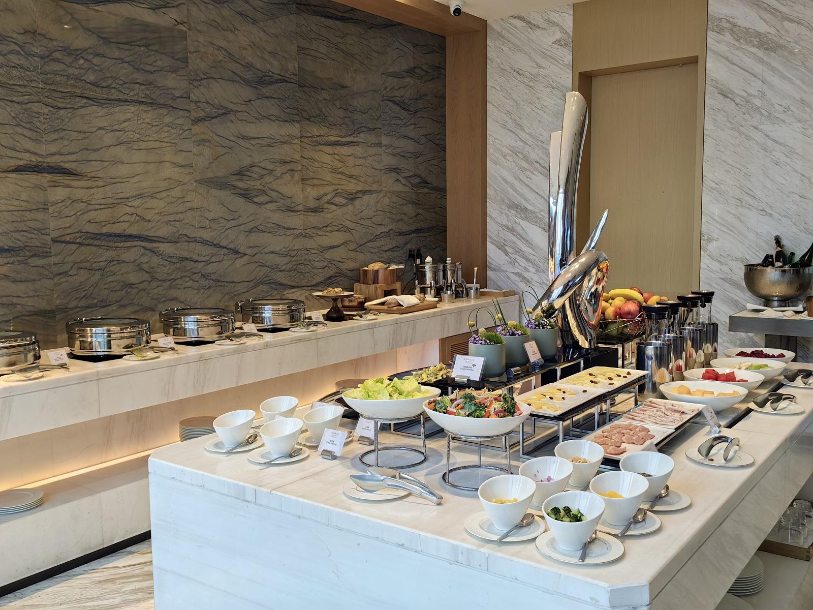 Conrad Guangzhou Executive Club Lounge Food Spread