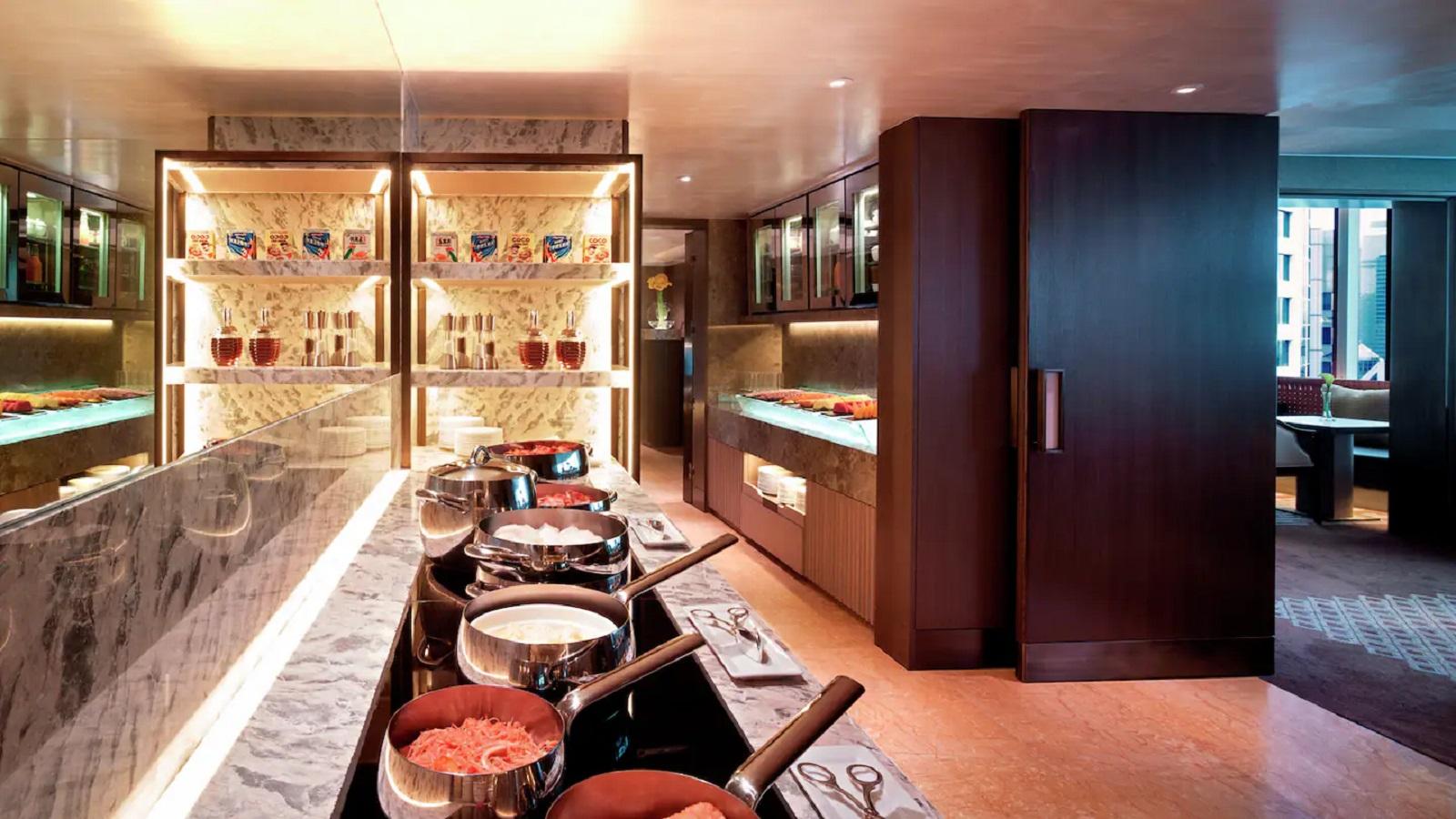 Conrad Hong Kong Executive Club Lounge Dishes