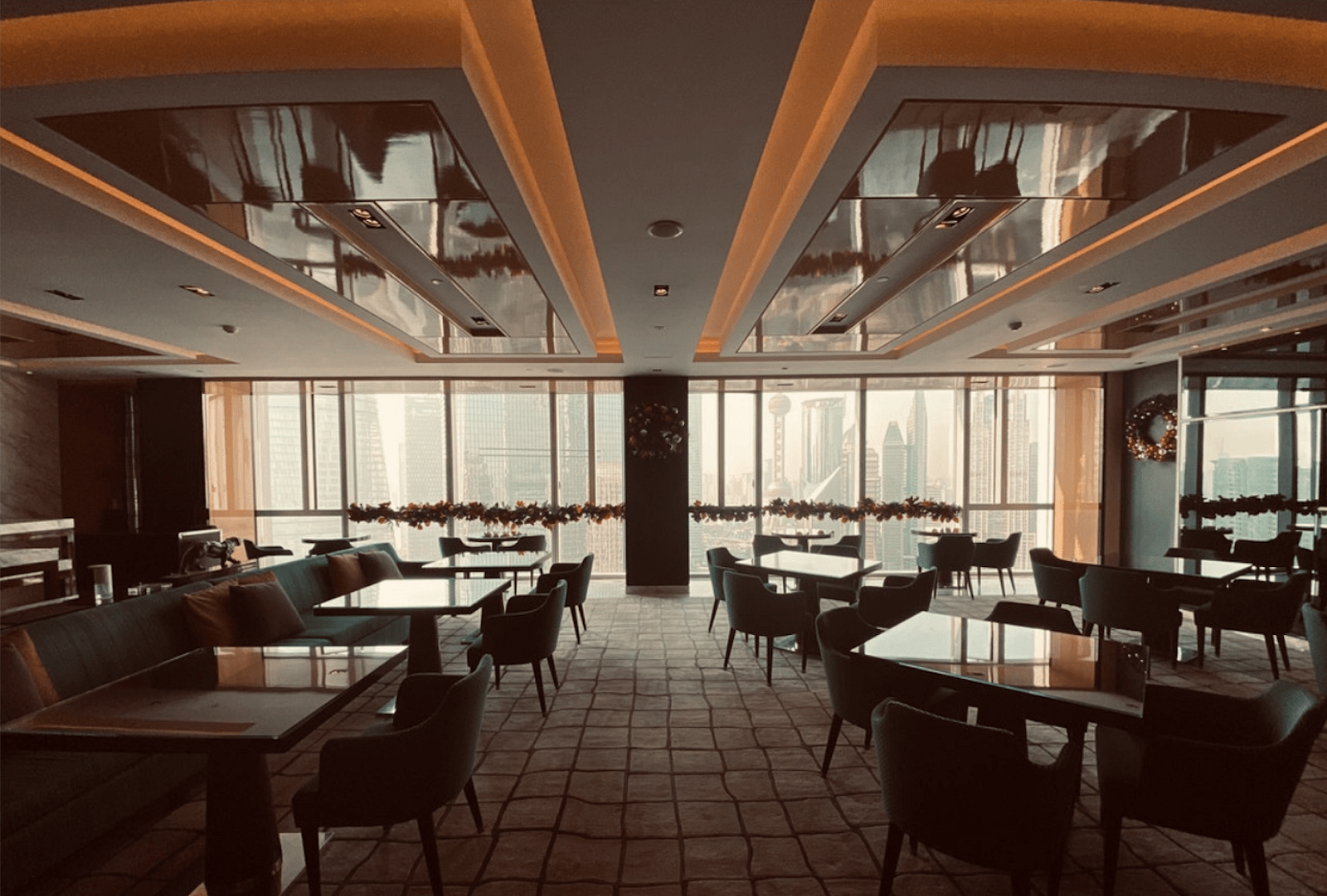 Regent Shanghai Pudong Executive Club Lounge Tables