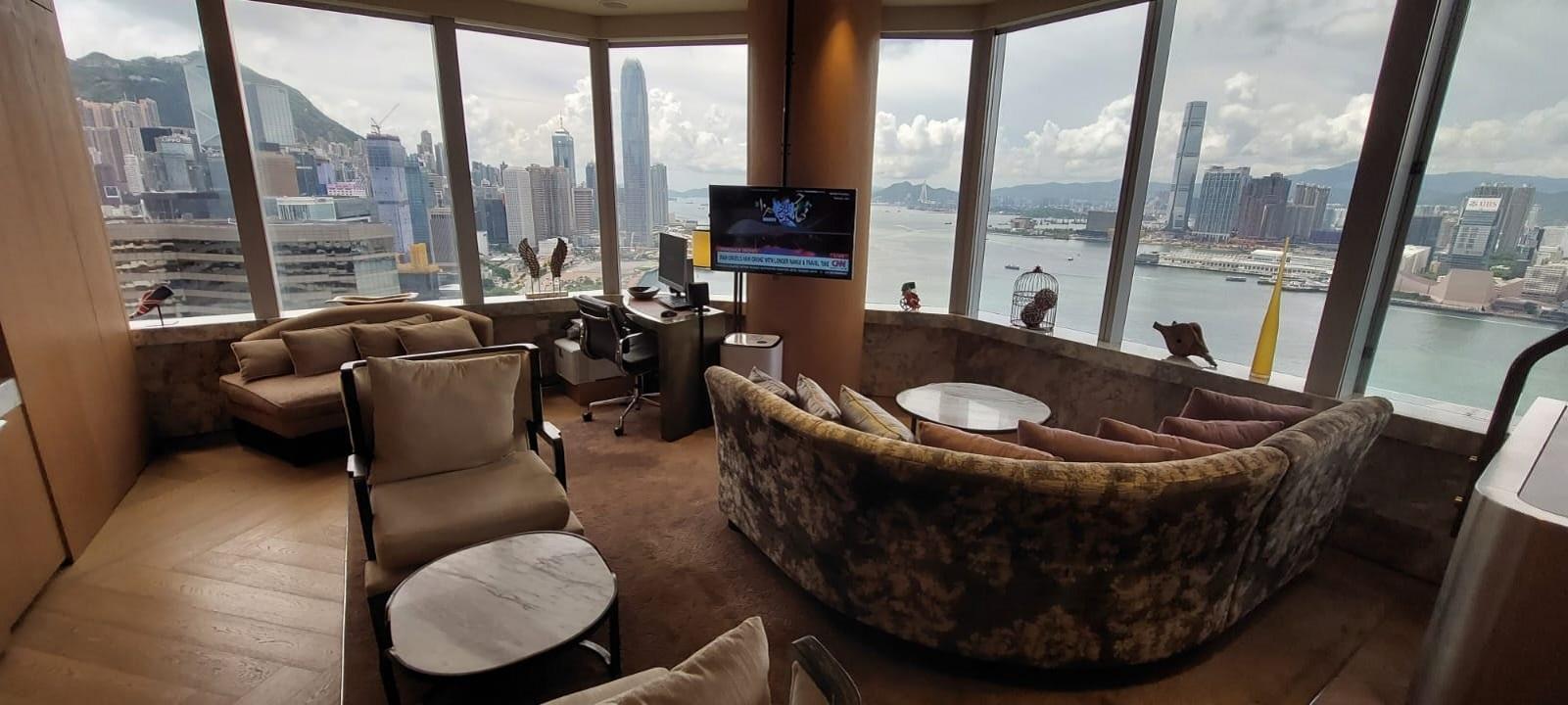 Renaissance Hong Kong Harbour View Hotel Executive Club Lounge Sofas