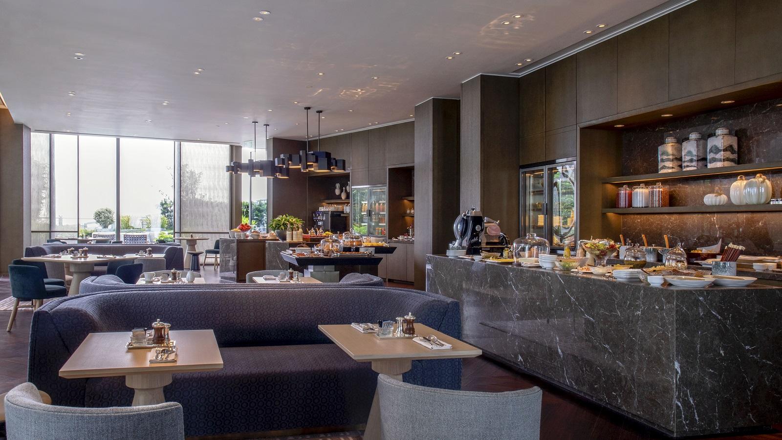 Rosewood Guangzhou Executive Club Lounge Food Area