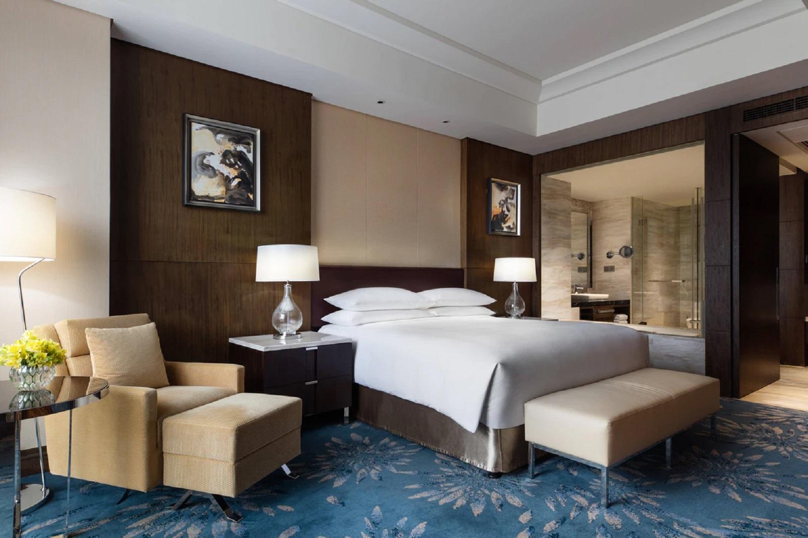 Shanghai Marriott Hotel Pudong East Bedroom