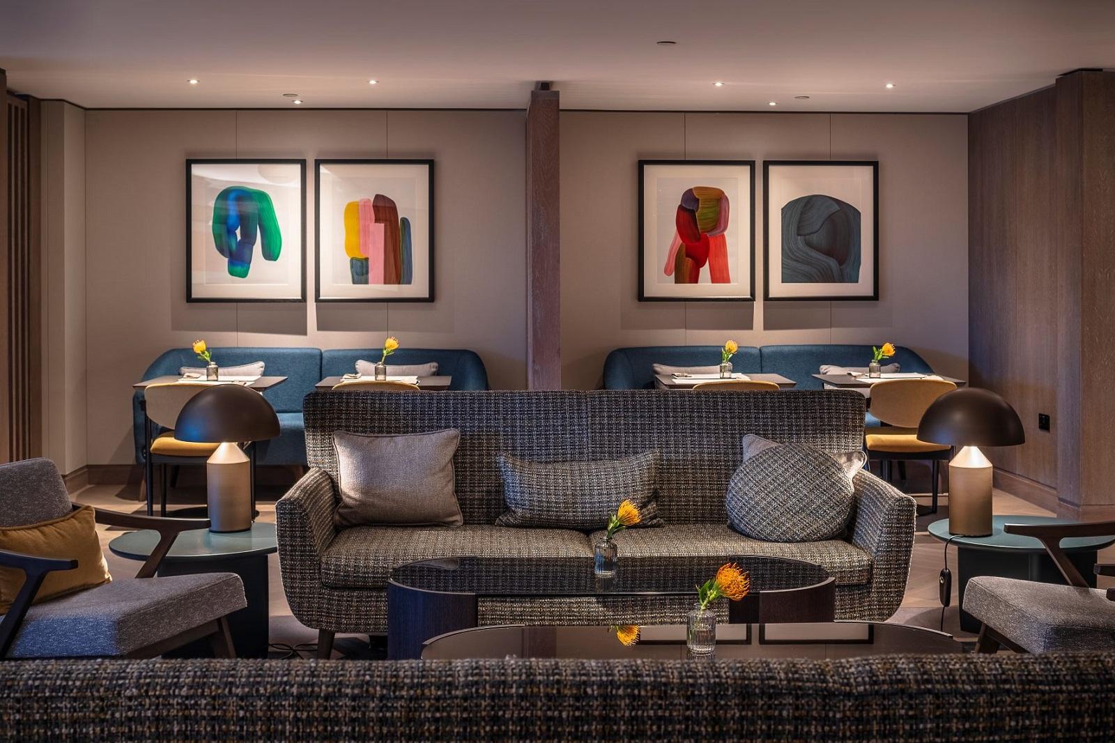 London Hilton on Park Lane Executive Club Lounge Sofa