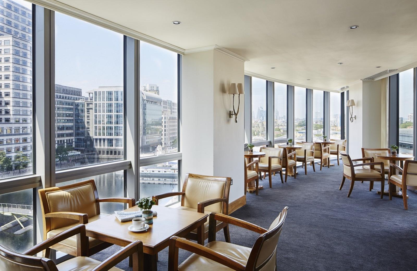 London Marriott Hotel Canary Wharf Executive Club Lounge Overview
