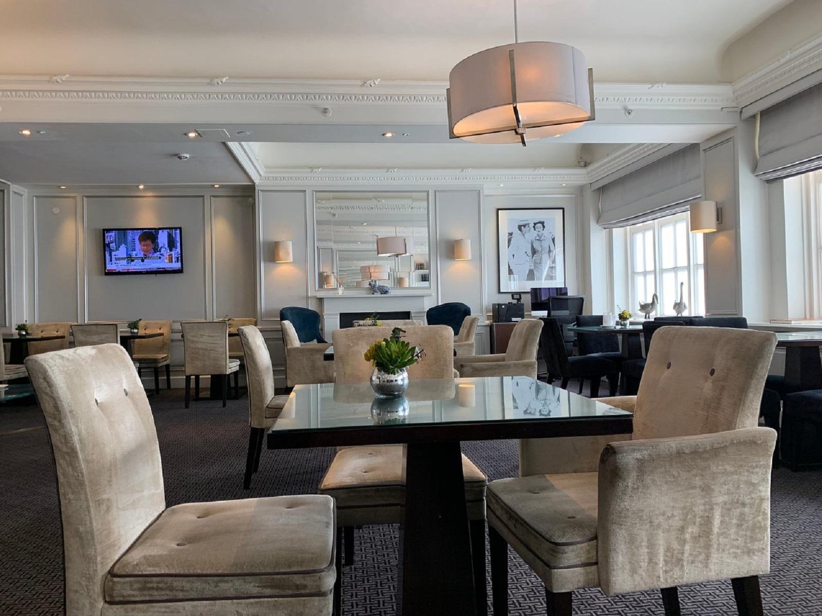 The Waldorf Hilton London Executive Club Lounge Table and Seating