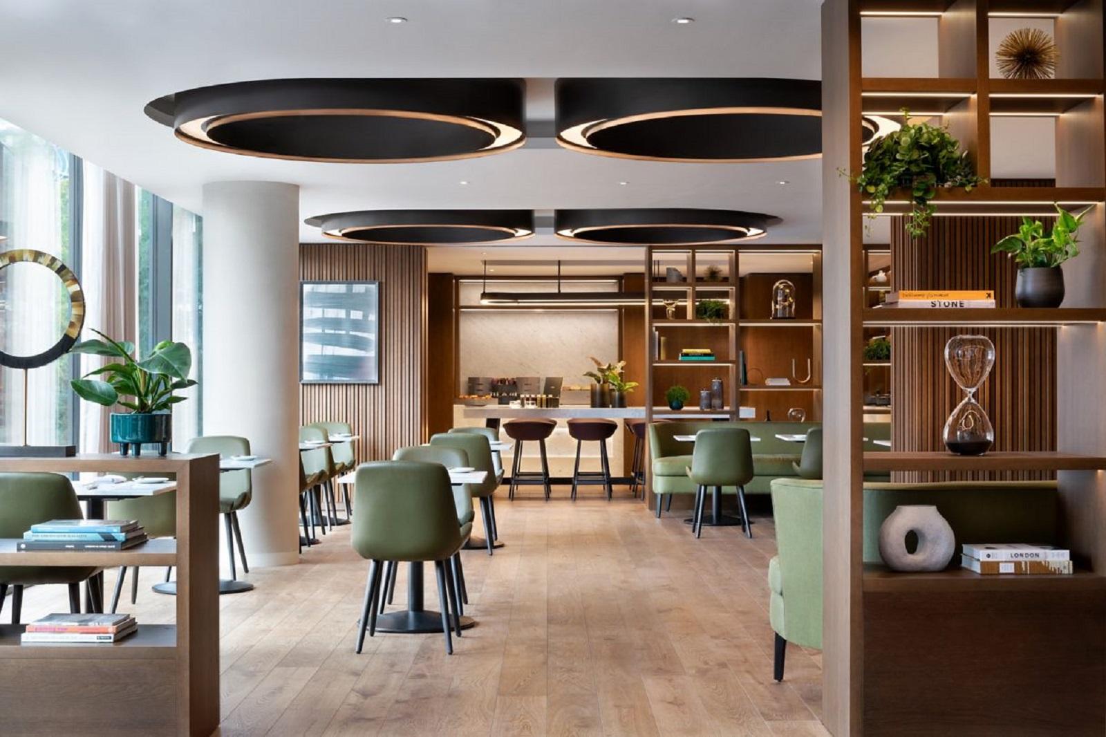 The Westin London City Executive Club Lounge Dining Tables