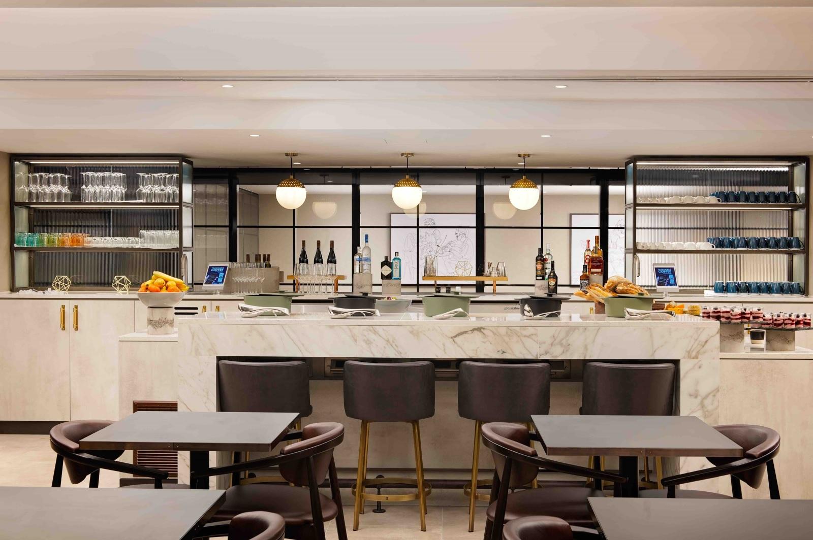 Hilton London Metropole Executive Club Lounge Bar Area