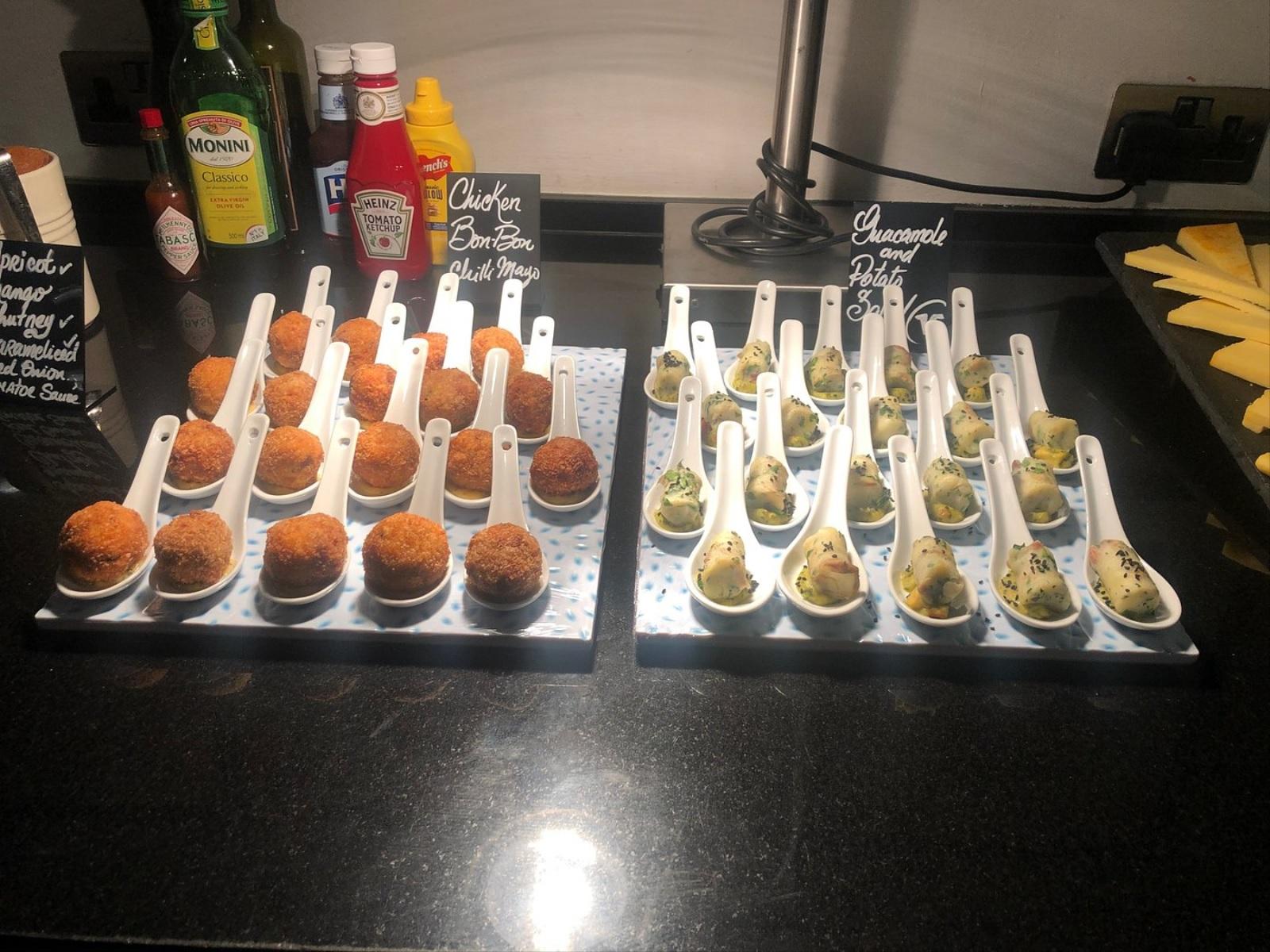 London Marriott Hotel Grosvenor Square Executive Club Lounge Hot Canapes