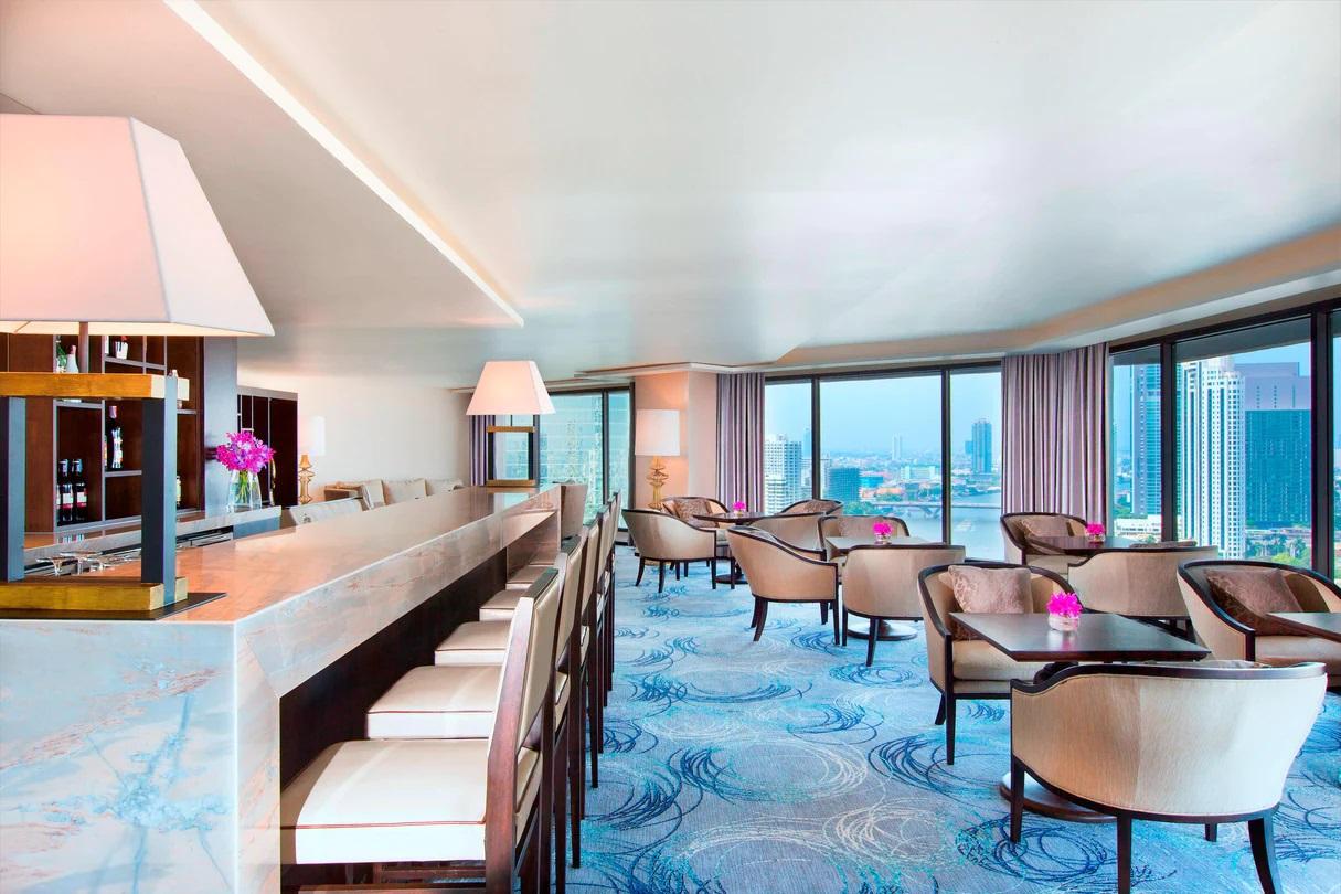 Royal Orchid Sheraton Hotel & Towers Executive Club Lounge Tables