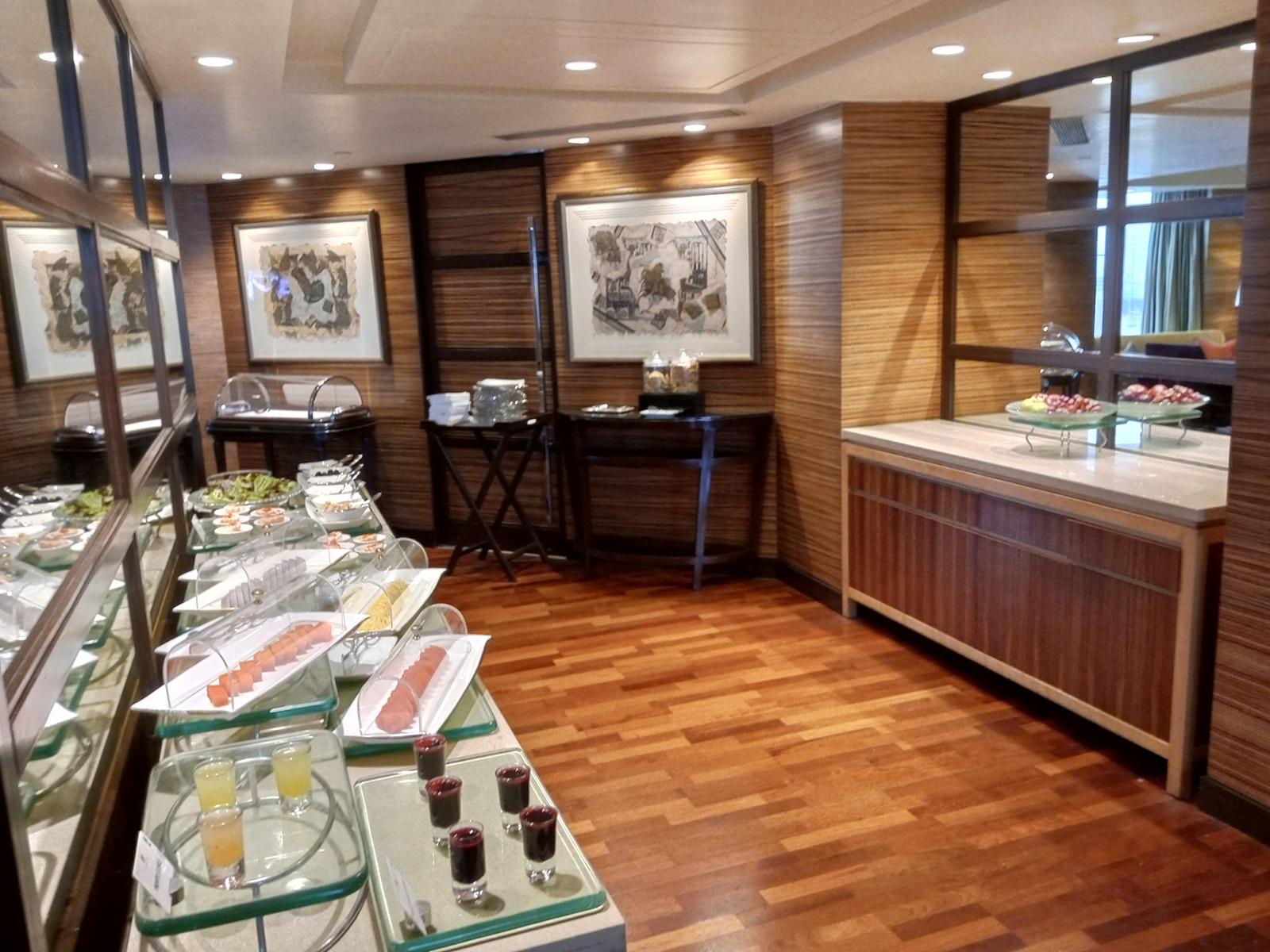 The Leela Mumbai Executive Club Lounge Food Display Lounge Seating