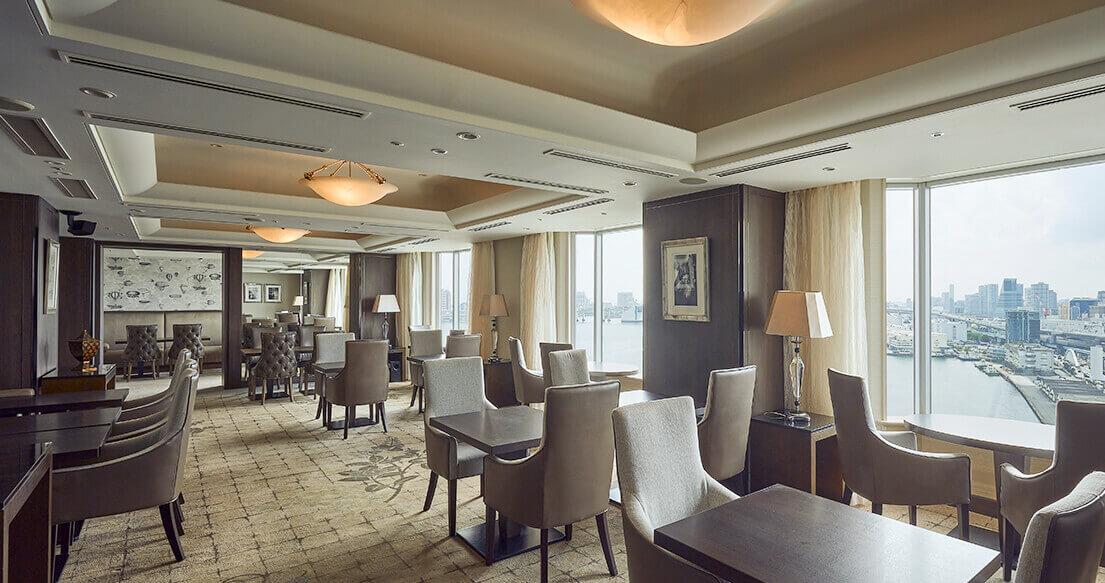 InterContinental Tokyo Bay Executive Club Lounge Dining Tables