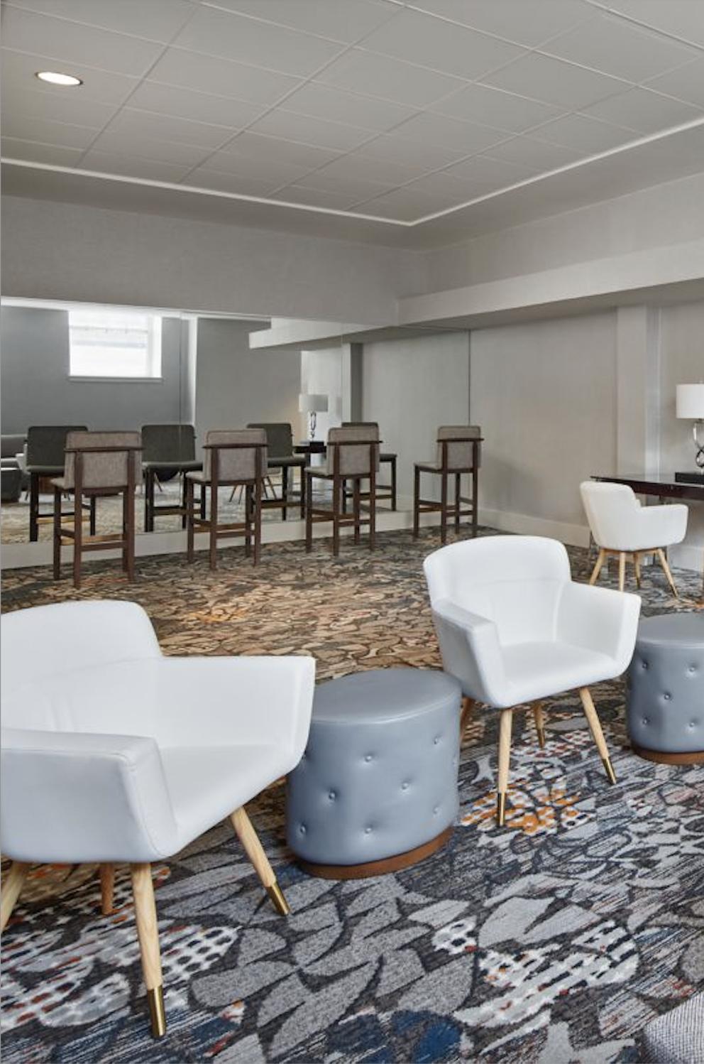 Philadelphia Marriott Downtown Executive Club Lounge Seating Chairs