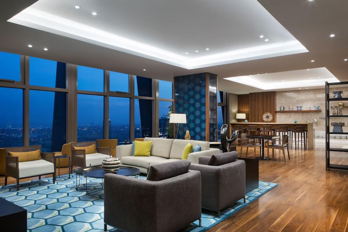 Istanbul Marriott Hotel Sisli Executive Club Lounge